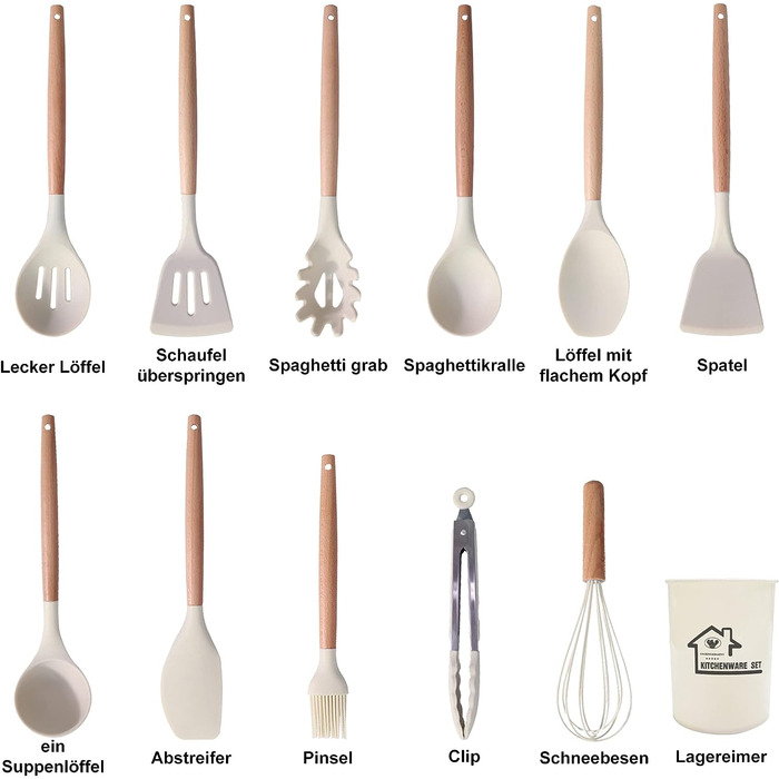 Набор кухонных принадлежностей 23 предмета NAUDILIFE