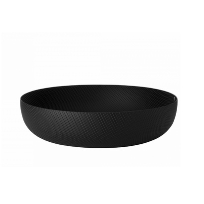 Чаша для фруктов 29 см черная Round basket Alessi