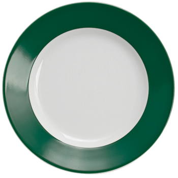 Тарелка для завтрака 20,5 см, темно-зеленая Pronto Colore Kahla