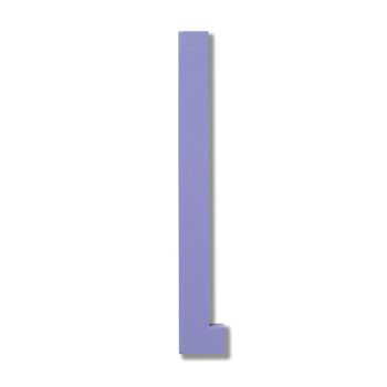 Буквы L 12x0,9 см пурпурные Wooden Letters Indoor Design Letters